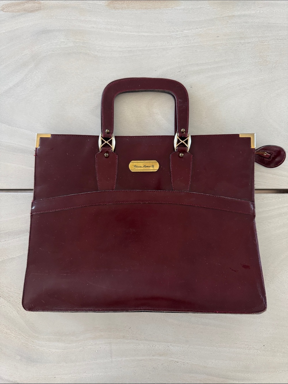 Etienne Aigner Vintage Oxblood Attaché